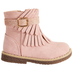 Booties met rits, franjes en pailletten voor meisjes 