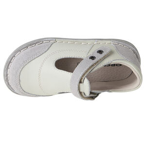 Salomés en cuir bi-matière à scratch du 28 au 35  