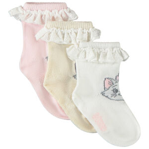 Set van 3 paren van socquettes Marie Disney voor meisjes 