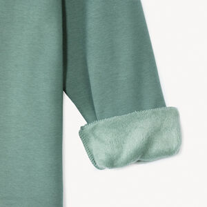 Sweatshirt van fleece met patchletters in lussen voor jongens 