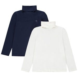 Lot de 2 sous-pulls col roulé pour enfant garçon 
