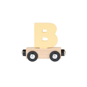 Houten "B" wagon - geel 