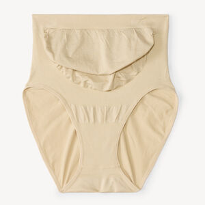 Zijdeachtige naadloze microfibre zwangerschapsbroek. 