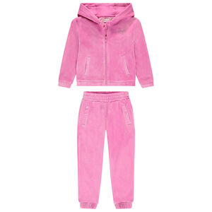 Ensemble jogging total look en velours pour fille 