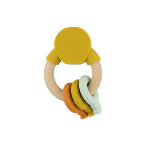 Anneau d'activités en silicone et bois Mr Lion  