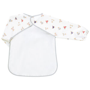 Bavoir tablier à manches longues à scratch  