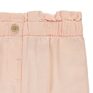Pantalon uni style cargo pour bébé fille  