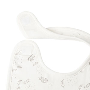 Set van 2 katoenen slabbetjes met pluimpjesmotief voor baby