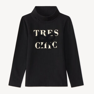 Turtleneck met boodschap voor meisjes 