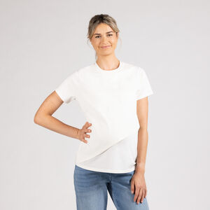 T-shirt met korte mouwen voor borstvoeding, 2-in-1 effect, effen 