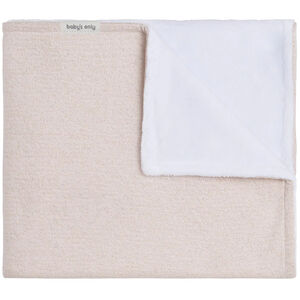 Couverture lit bébé Teddy Sparkle - Ivoire/doré mêlé 