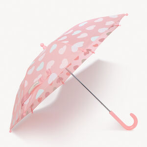 Parapluie à couleur changeante imprimé cœurs fille 