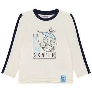 Langarm T-shirt met skate fantasie voor jongens 
