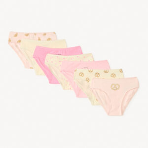 Lot de 7 culottes motifs kawaii pour fille 