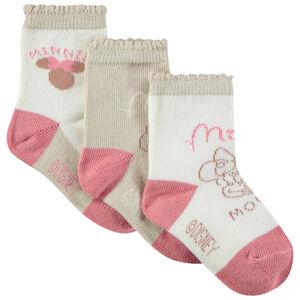 Lot de 3 paires de chaussettes print Minnie Disney pour bébé fille 