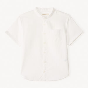 Korte mouw shirt met mao-kraag voor babyjongen 