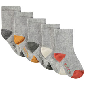 Lot de 5 paires de chaussettes bicolores pour bébé garçon 
