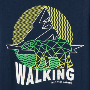 T-shirt met lange mouwen en fantasieprint voor jongens 