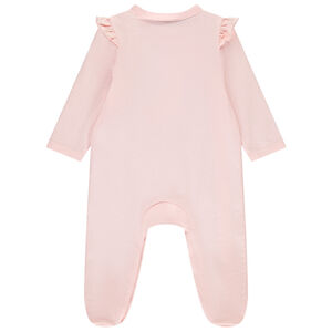 Pyjama roze fantasie met print en ruche voor meisjes 
