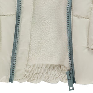 Mouwloze donsjas gevoerd met microfleece voor baby jongen 