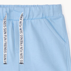 Bermuda in effen fleece voor jongen 