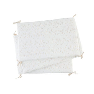 Tour de lit en velours 180 x 35 cm Oli, Flo & Ernest blanc 