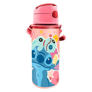 Gourde alu avec lanière 600ml Stitch 