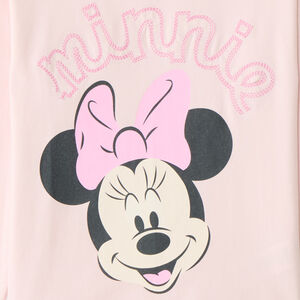 T-shirt voor meisjes met lange mouwen en Minnie Disney print 