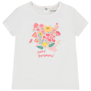 T-shirt manches courtes en jersey print fantaisie pour bébé fille 