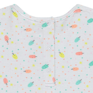 Set 2 pièces imprimé glaces pour bébé fille 