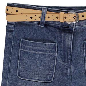 Slimme jeans met open riem voor meisjes 