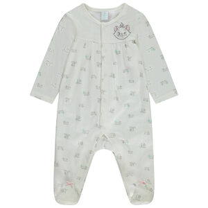 Pyjama in pointelle gaas met print Marie Disney voor meisjes 