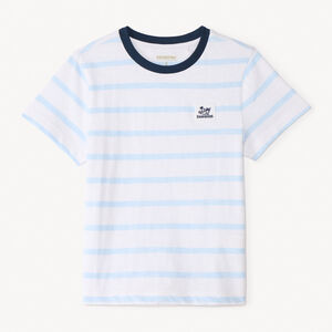 T-shirt manches courtes à rayures horizontales pour garçon 