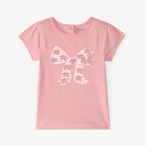 T-shirt met korte mouwen voor meisjes met een fantasieprint. 