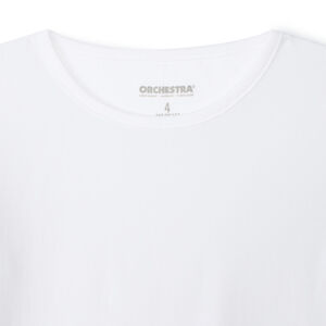 Set van 3 effen witte onderhemden met korte mouwen voor jongens 