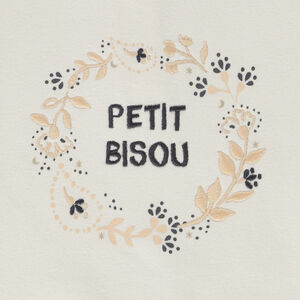 Ensemble jogging en molleton Petit Bisou pour bébé fille 