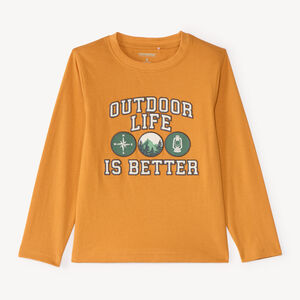 T-shirt met lange mouwen voor jongens 