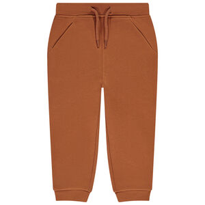 Jogging in effen fleece voor baby jongen 