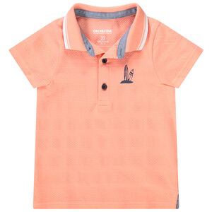 Poloshirt met korte mouwen en fantasieprint voor babyjongen 