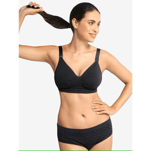 M - Soutien-gorge d'allaitement armatures Carri-gel sans coutures Noir 