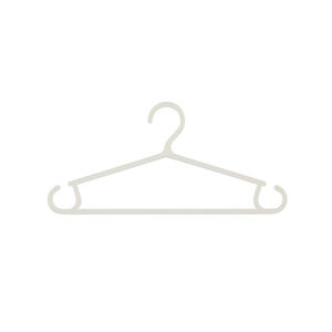 Set van 6 babyhangers - Wit 