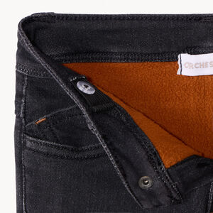 Jeans met denimlook en microfleece voering voor babyjongen 