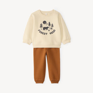 Jogging set voor baby jongens met fantasieprint 
