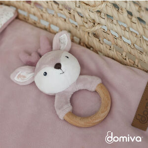 Bijtring van massief beukenhout Lilas la Biche 