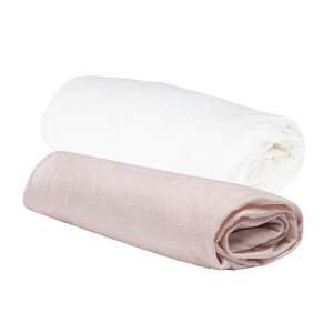 Lot de 2 draps housses - 60x120 cm 