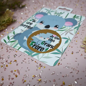 Carte à gratter "Je vais être grand frère !" 