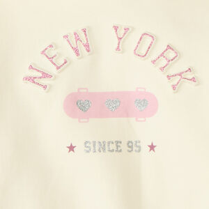 Sweatshirt voor meisjes in colorblock-effect 