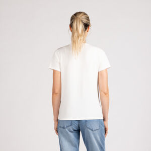 T-shirt manches courtes d'allaitement effet 2 en 1 uni 
