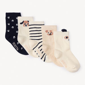 Lot de 5 paires de chaussettes normales animaux pour bébé garçon  