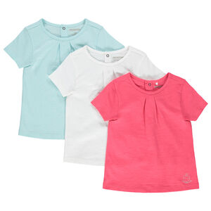 Lot de 3 t-shirts en coton print logo 